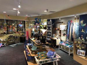 Stuffies and souvenirs at Blue Fin Gifts