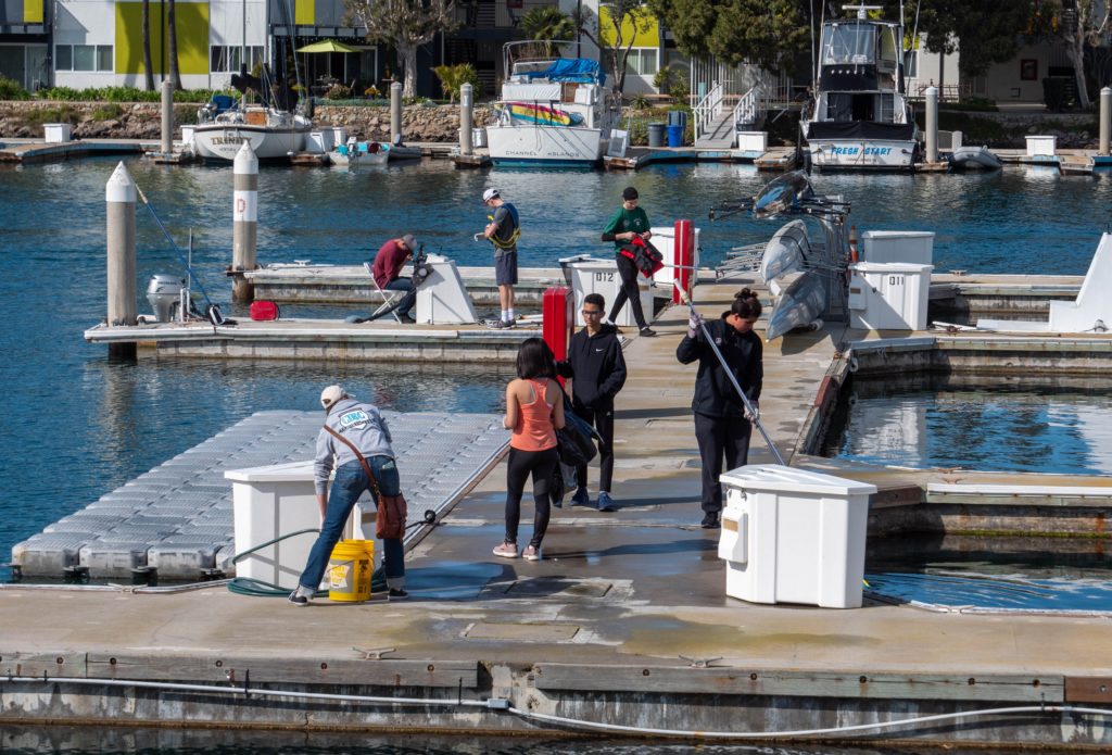 CIH Rowing Club cleaning up the docks