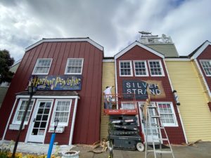 Paint Project at Fishermans Wharf Underway