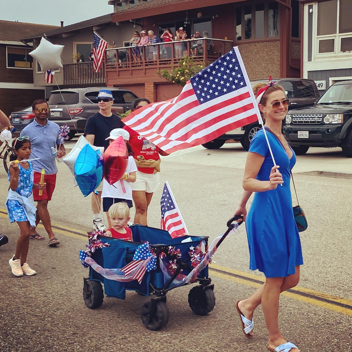 fourth of july parade people