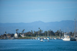 clear day at the harbor